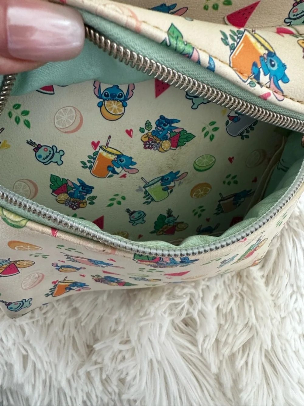 Loungefly Disney Lilo & Stitch Vacation Vibes Mini Backpack 10” Tropical Print